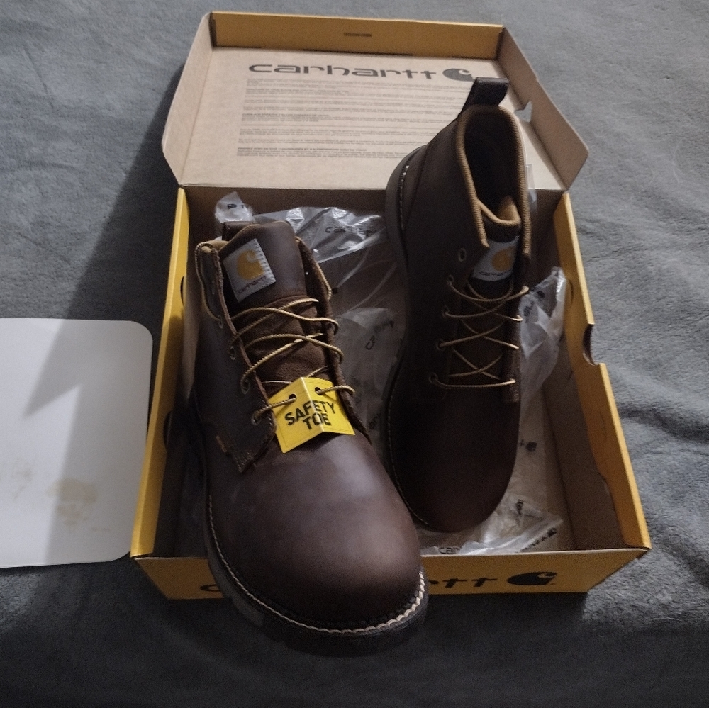Carhartt steel toe waterproof boots new